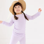 Lavender Small Ribbed Two-Piece Set