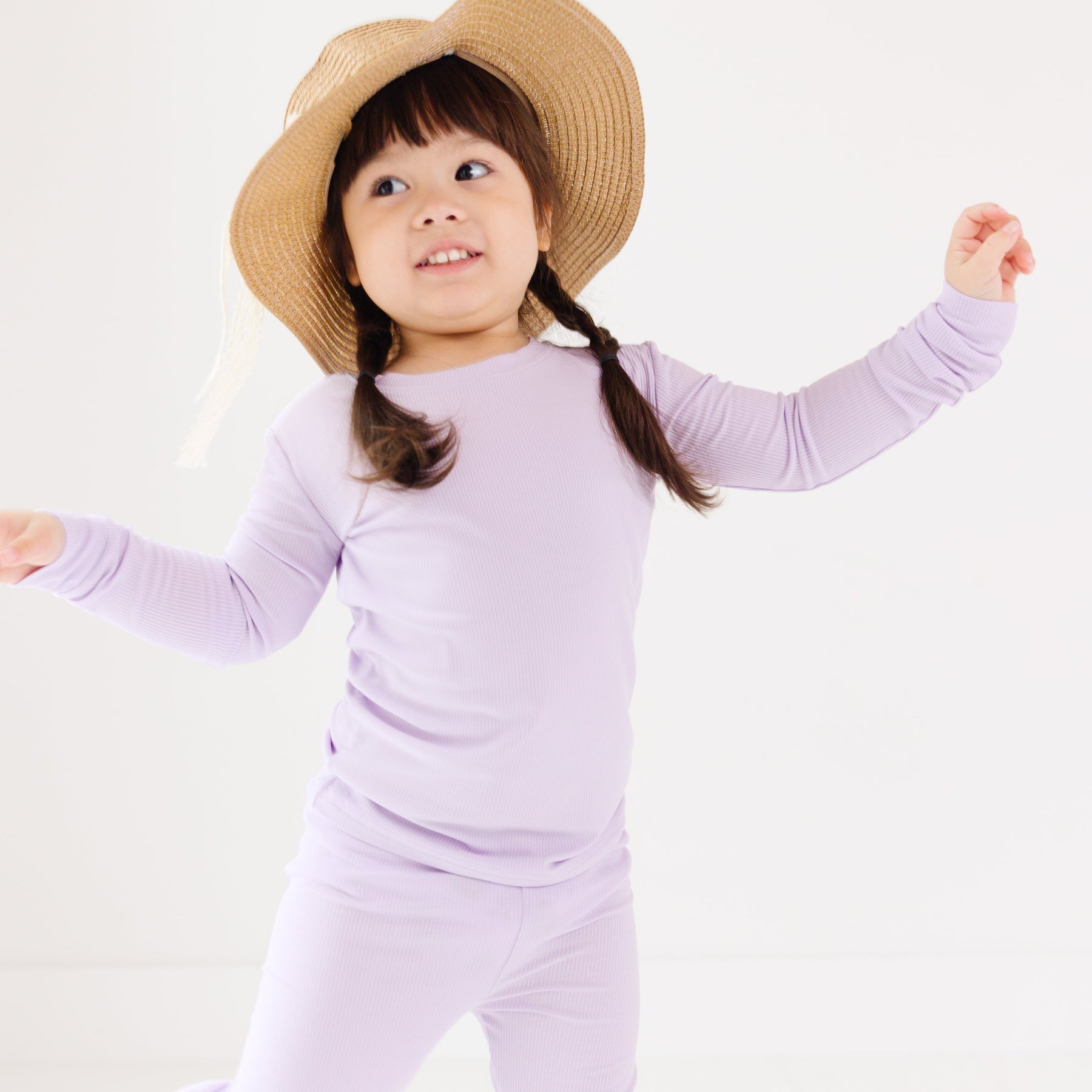 Lavender Small Ribbed Two-Piece Set