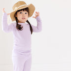 Lavender Small Ribbed Two-Piece Set