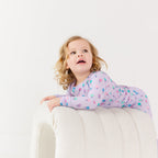 Lilac Daisies Small Ribbed Two-Piece Set