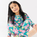 Retro Daisies Small Ribbed Two-Piece Set