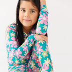 Retro Daisies Small Ribbed Two-Piece Set