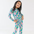Retro Daisies Small Ribbed Two-Piece Set