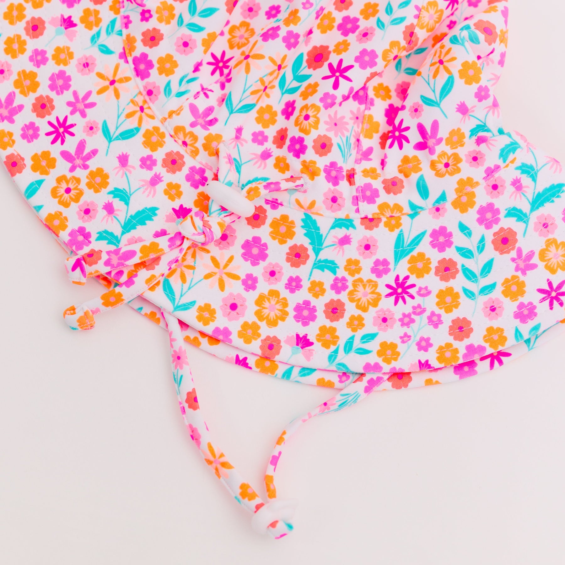 Neon Little Blooms Sun Hat