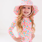 Neon Little Blooms One-Piece Bathing Suit