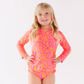 Neon Pink Tropical Tango Two-Piece Bathing Suit