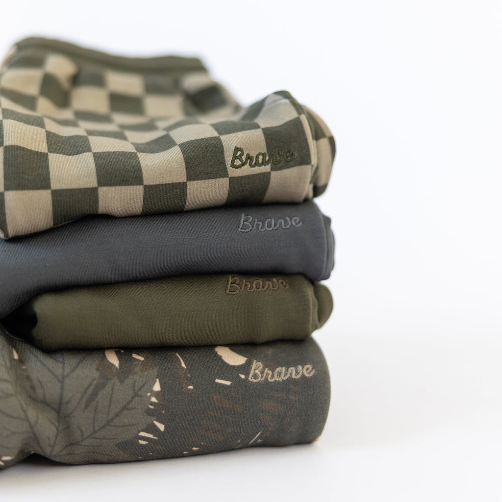 Woodland Camo Bamboo French Terry Joggers