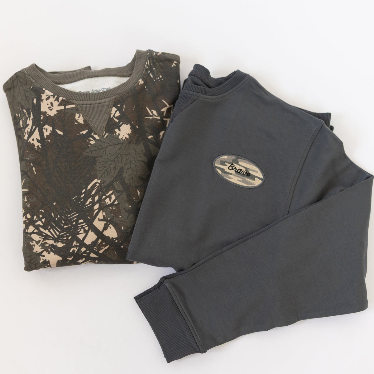 Woodland Camo Bamboo French Terry Pullover