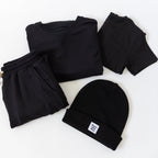Jet Black Bamboo French Terry Joggers