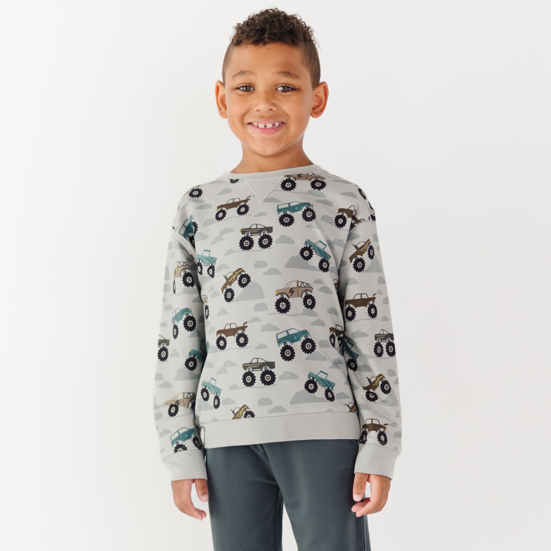 Monster Trucks Bamboo French Terry Pullover
