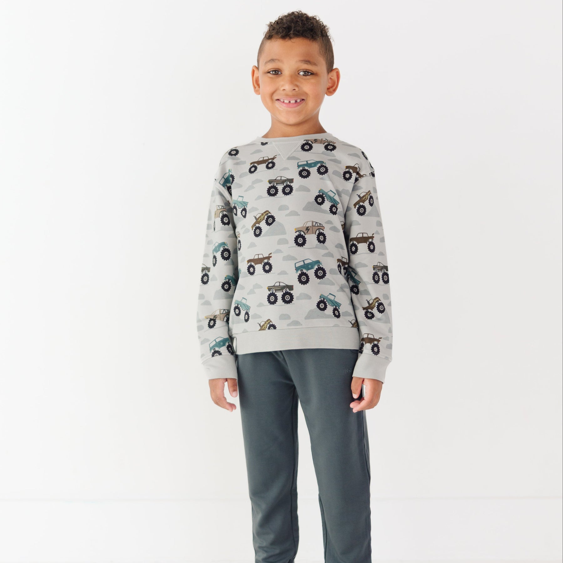 Monster Trucks Bamboo French Terry Pullover