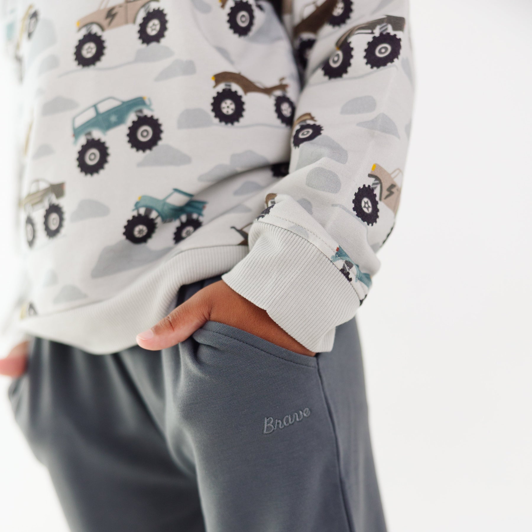 Monster Trucks Bamboo French Terry Pullover