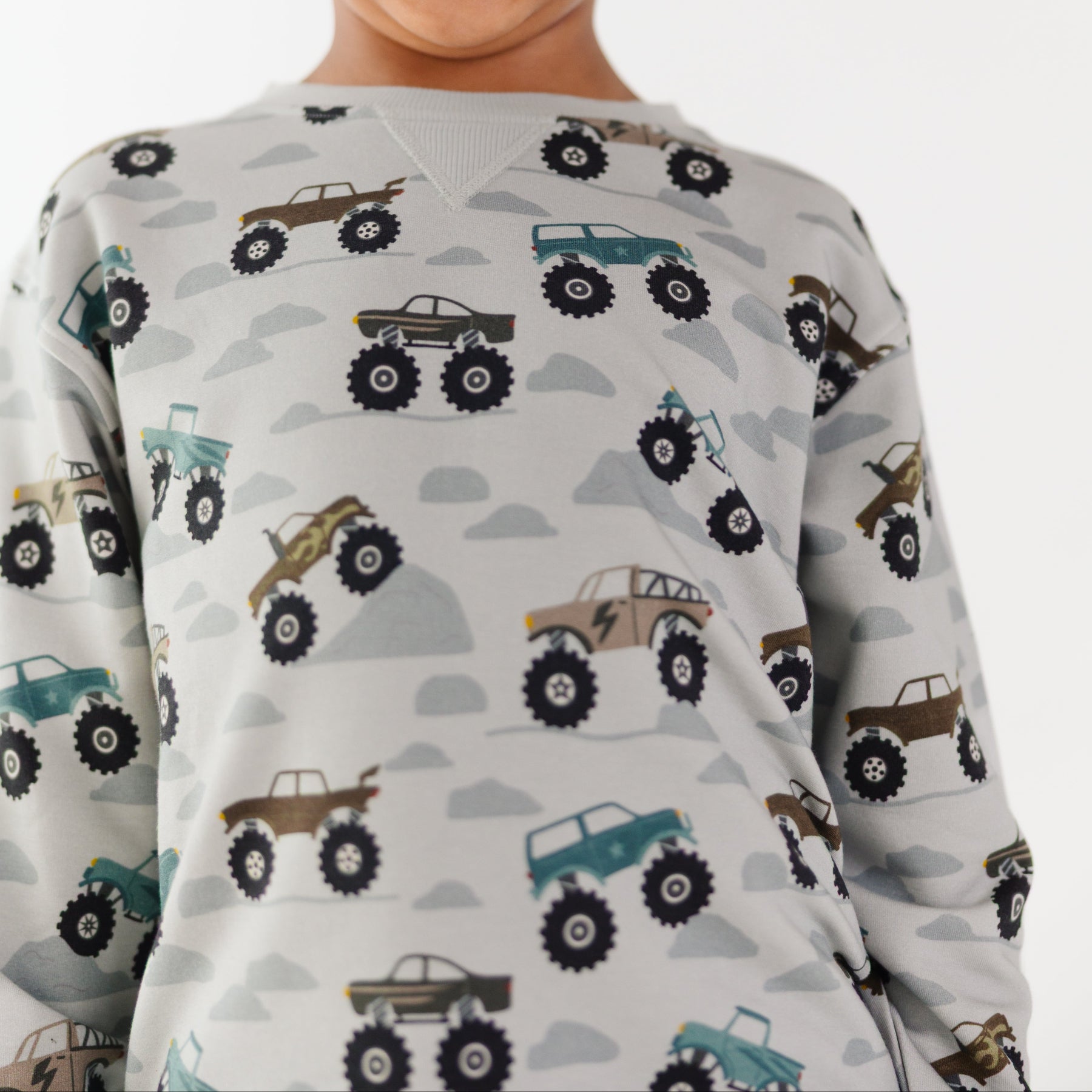 Monster Trucks Bamboo French Terry Pullover