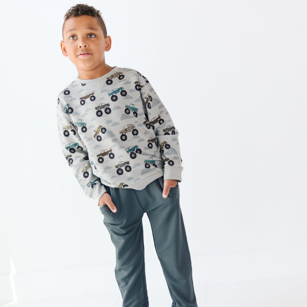 Monster Trucks Bamboo French Terry Pullover