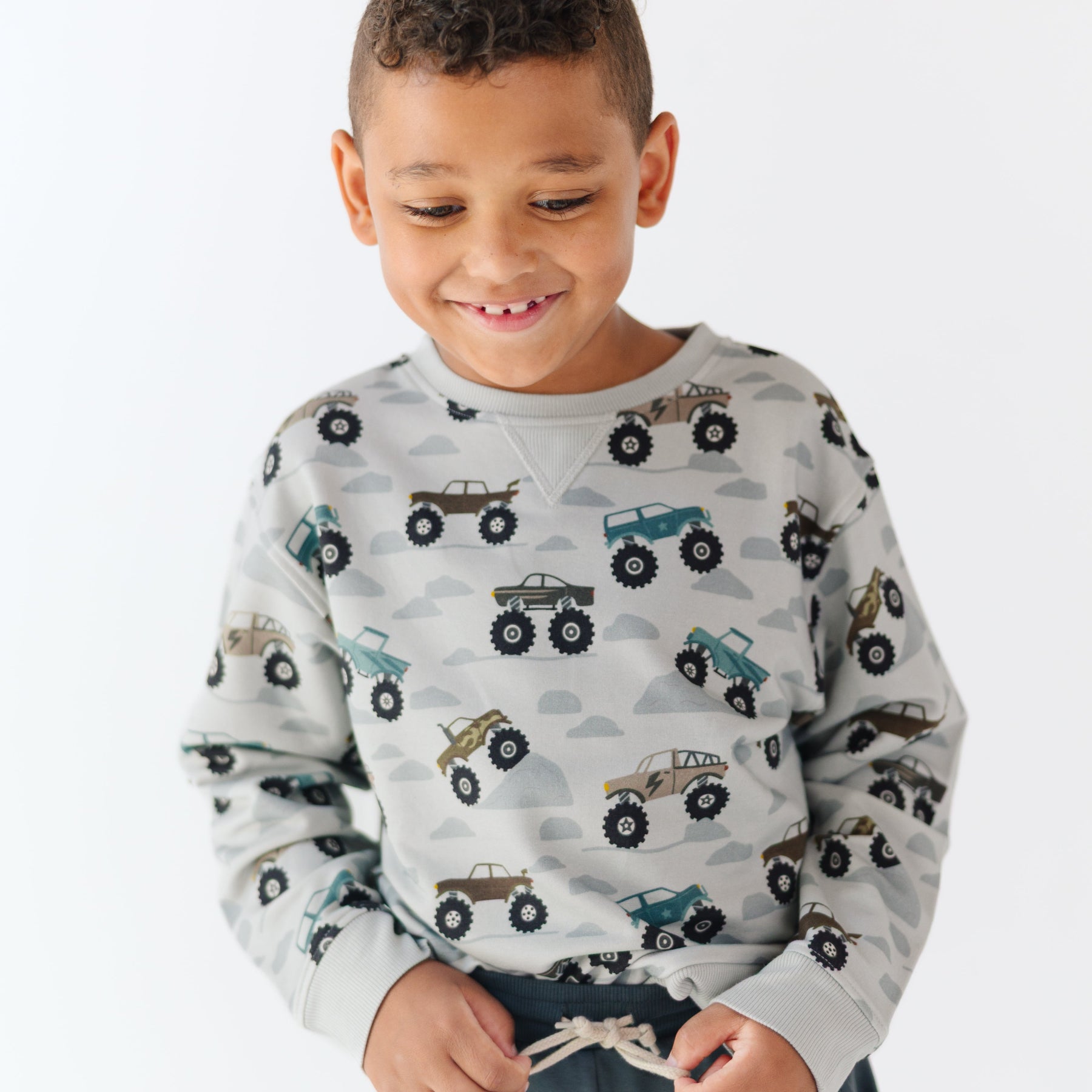 Monster Trucks Bamboo French Terry Pullover