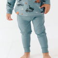 Slate Blue Bamboo French Terry Joggers