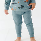 Slate Blue Bamboo French Terry Joggers