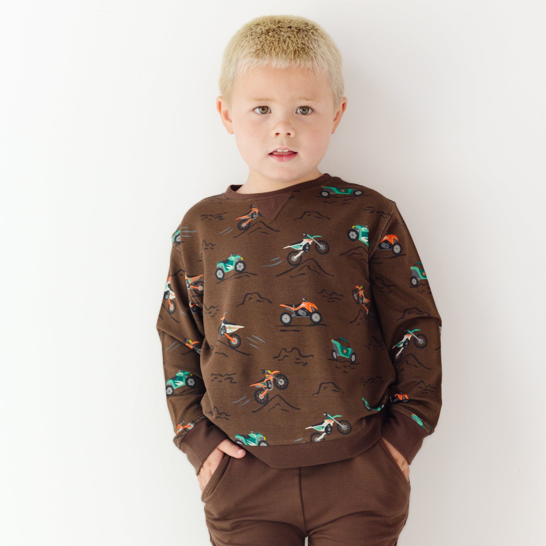 Little Riders Bamboo French Terry Pullover