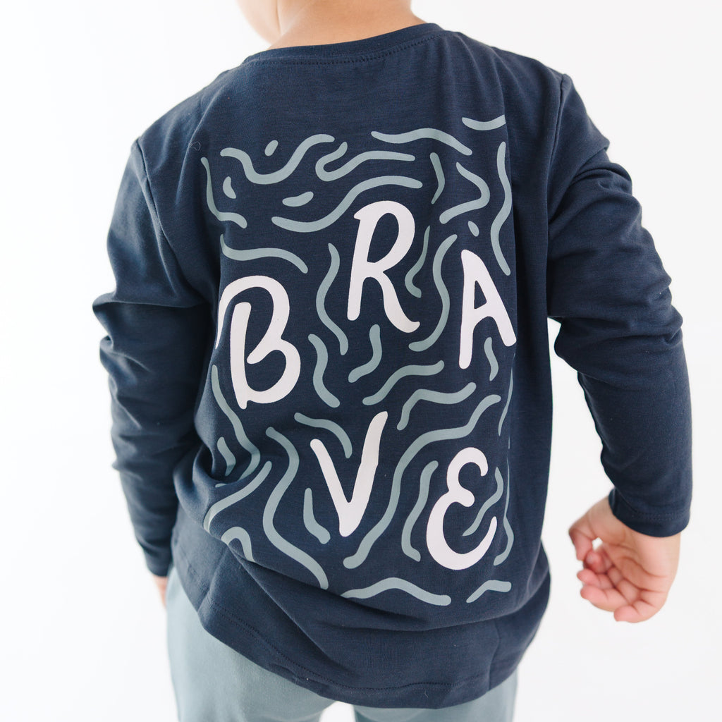 Brave Squiggles Long Sleeve Shirt