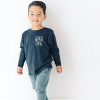 Slate Blue Bamboo French Terry Joggers
