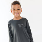 Fishing Club Midnight Charcoal Long Sleeve Shirt