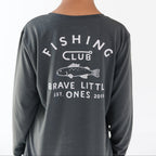 Fishing Club Midnight Charcoal Long Sleeve Shirt