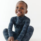 Triangles Small Ribbed Zip Romper