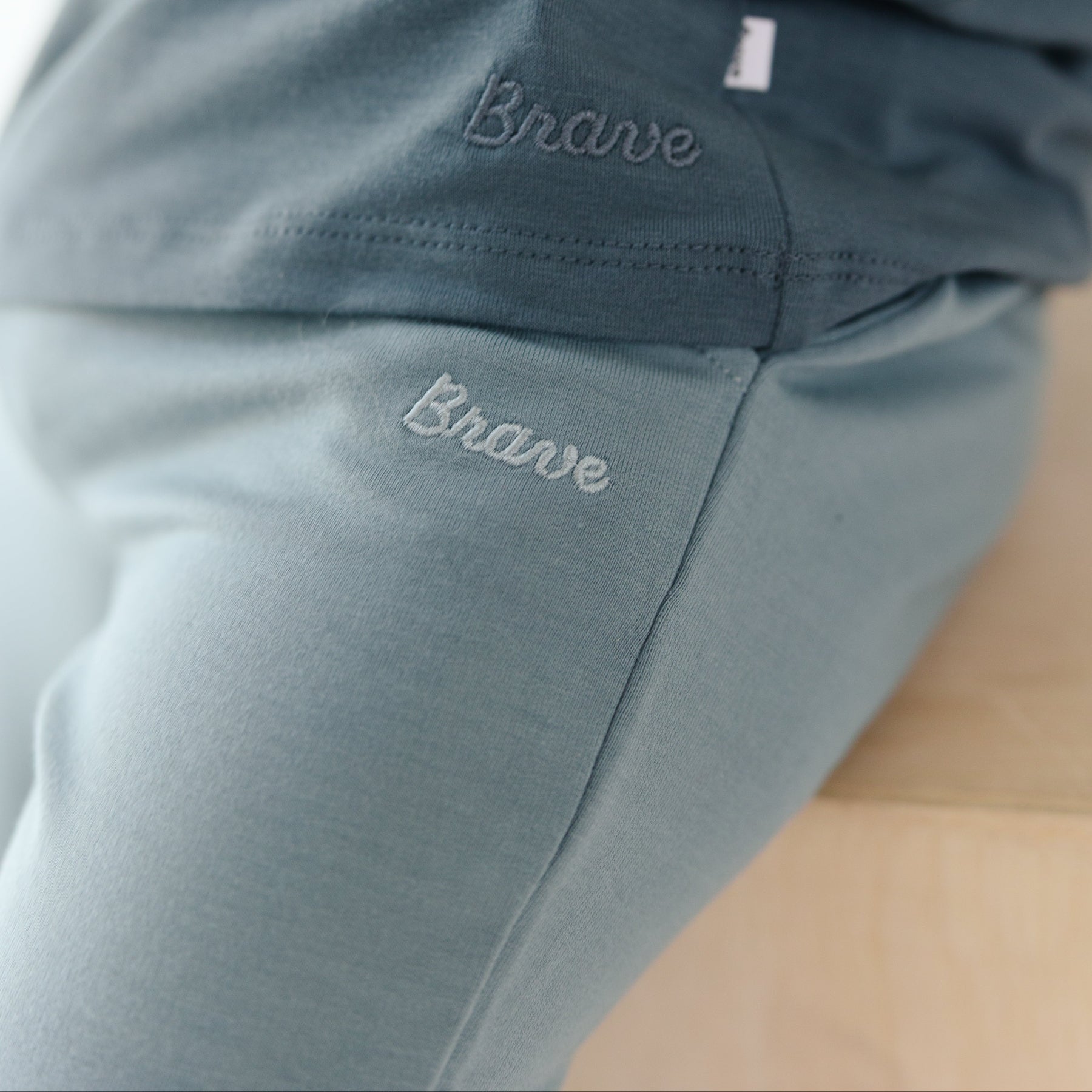Slate Blue Bamboo French Terry Joggers