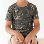 Woodland Camo Small Ribbed Shorts Two-Piece Set