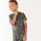 Woodland Camo Small Ribbed Shorts Two-Piece Set