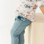 Slate Blue Bamboo French Terry Joggers