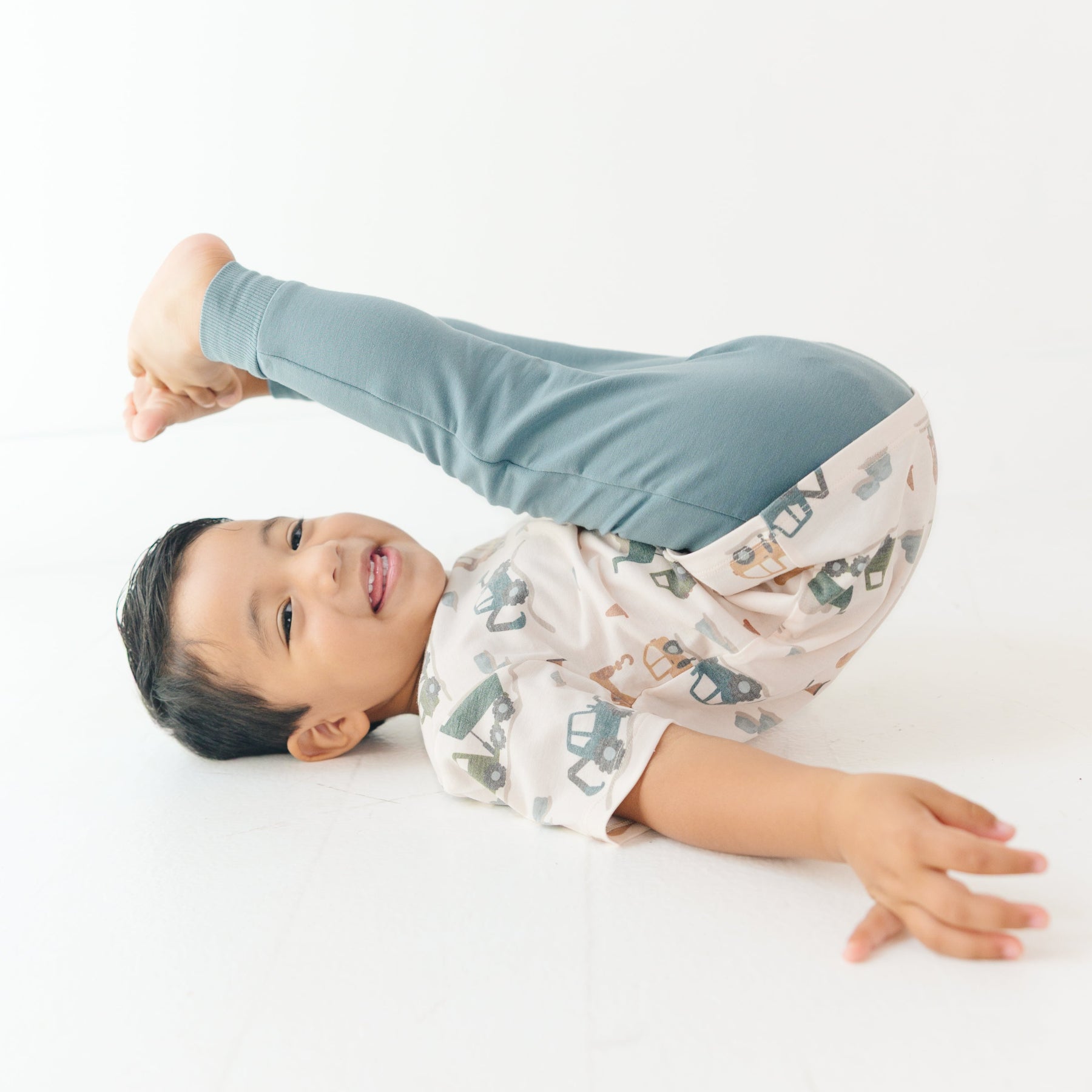 Slate Blue Bamboo French Terry Joggers