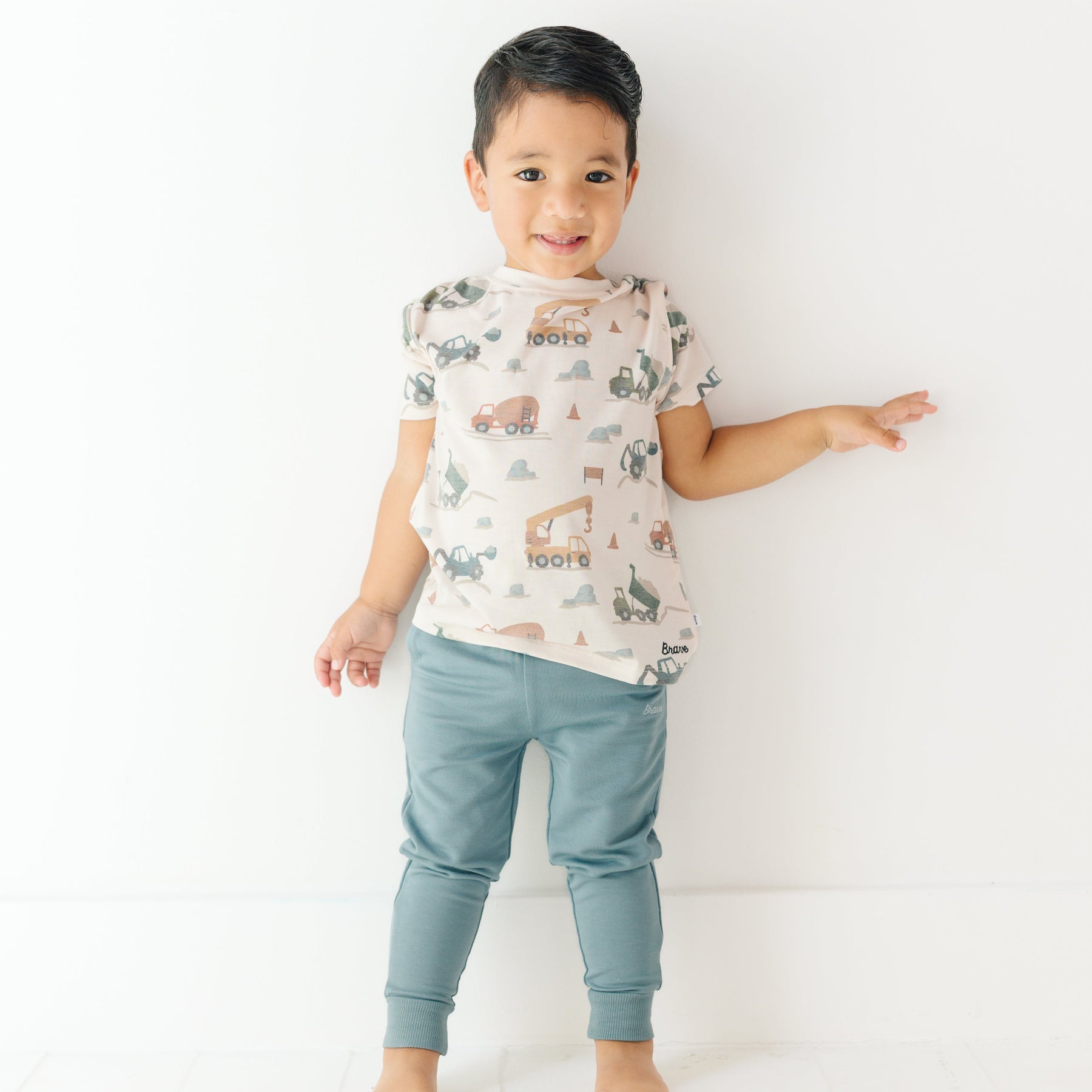 Slate Blue Bamboo French Terry Joggers