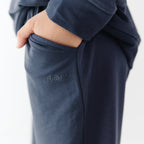 Dark Navy Bamboo French Terry Joggers