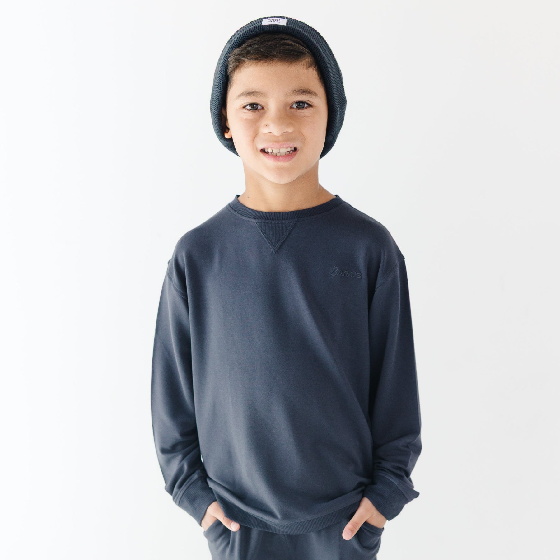 Dark Navy Knit Beanie