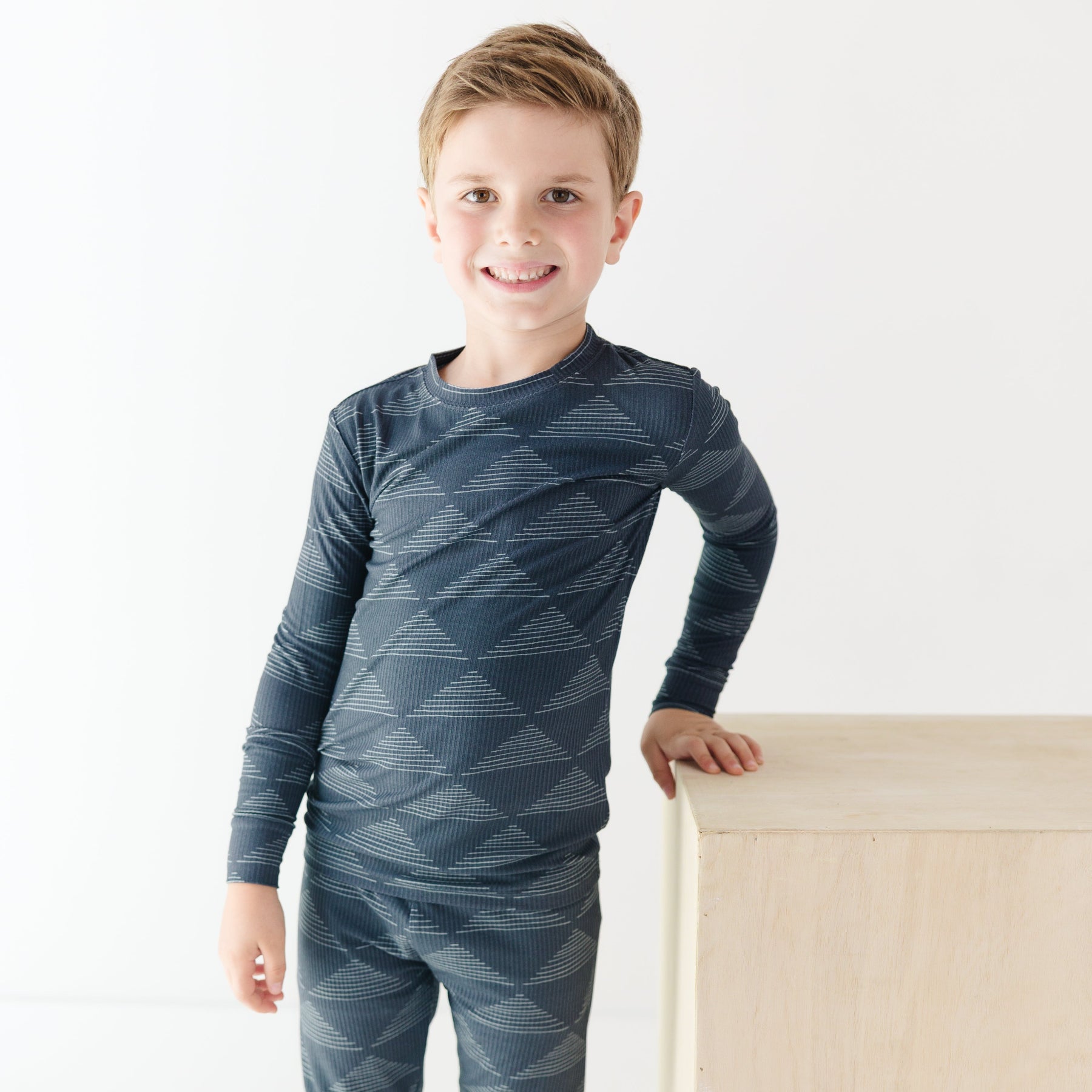 Triangles Small Ribbed Two-Piece Set