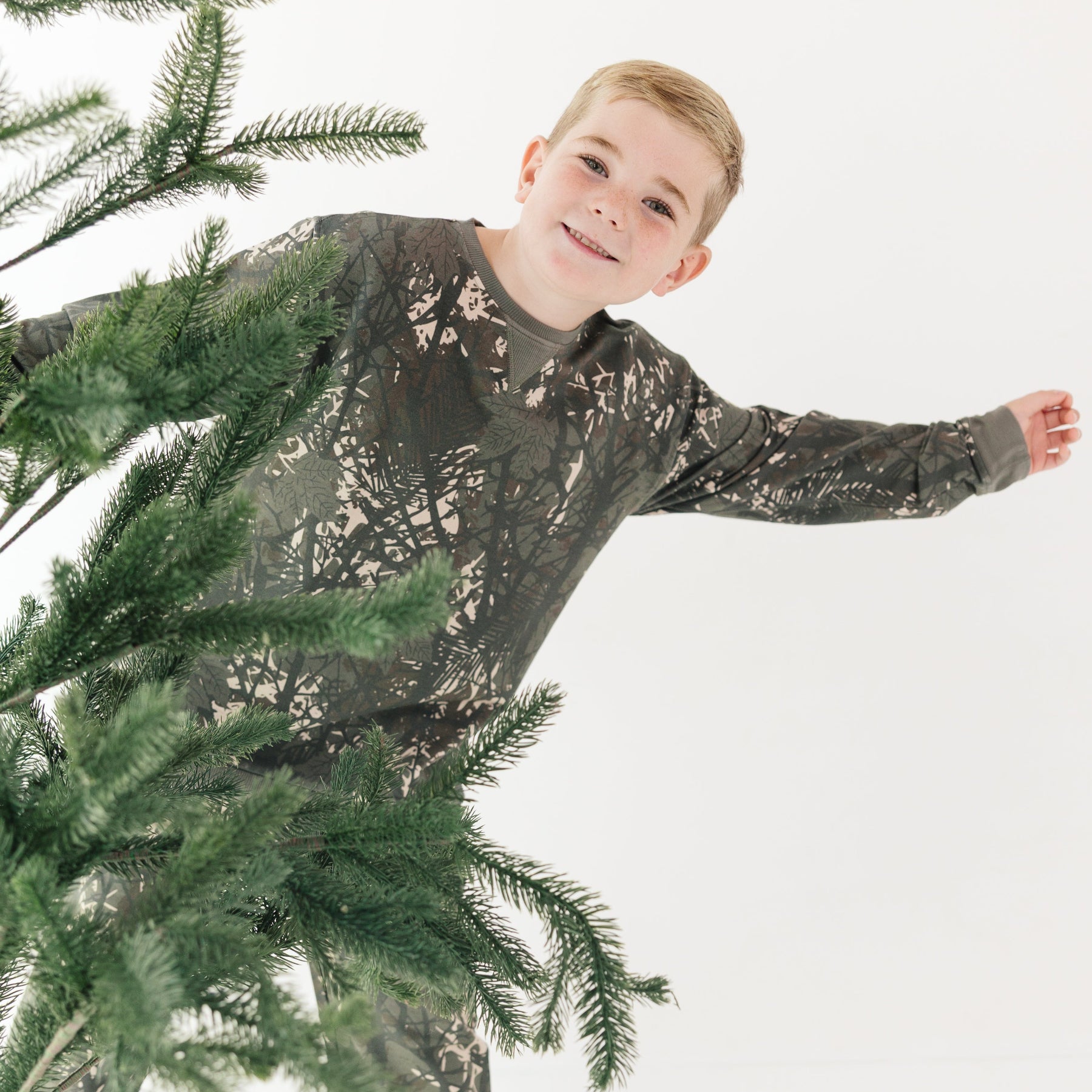 Woodland Camo Bamboo French Terry Pullover