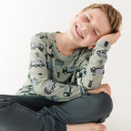 Midnight Charcoal Bamboo French Terry Joggers