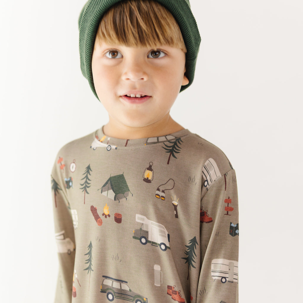 Happy Camper Long Sleeve Shirt