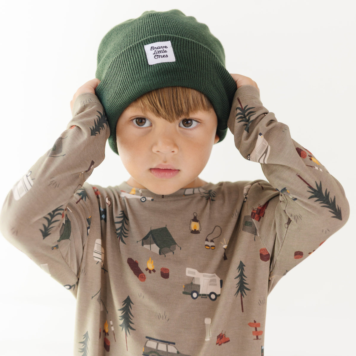 Dark Forest Green Knit Beanie