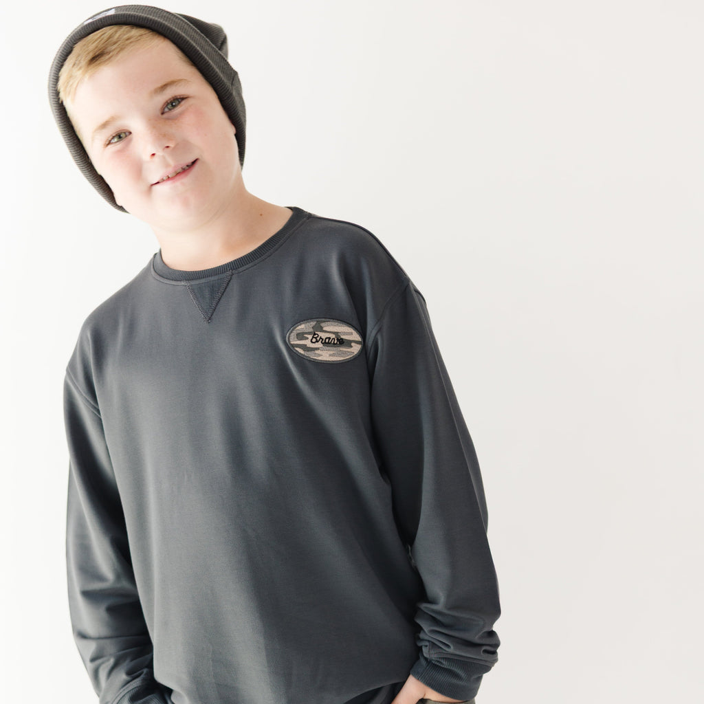 Midnight Charcoal Knit Beanie