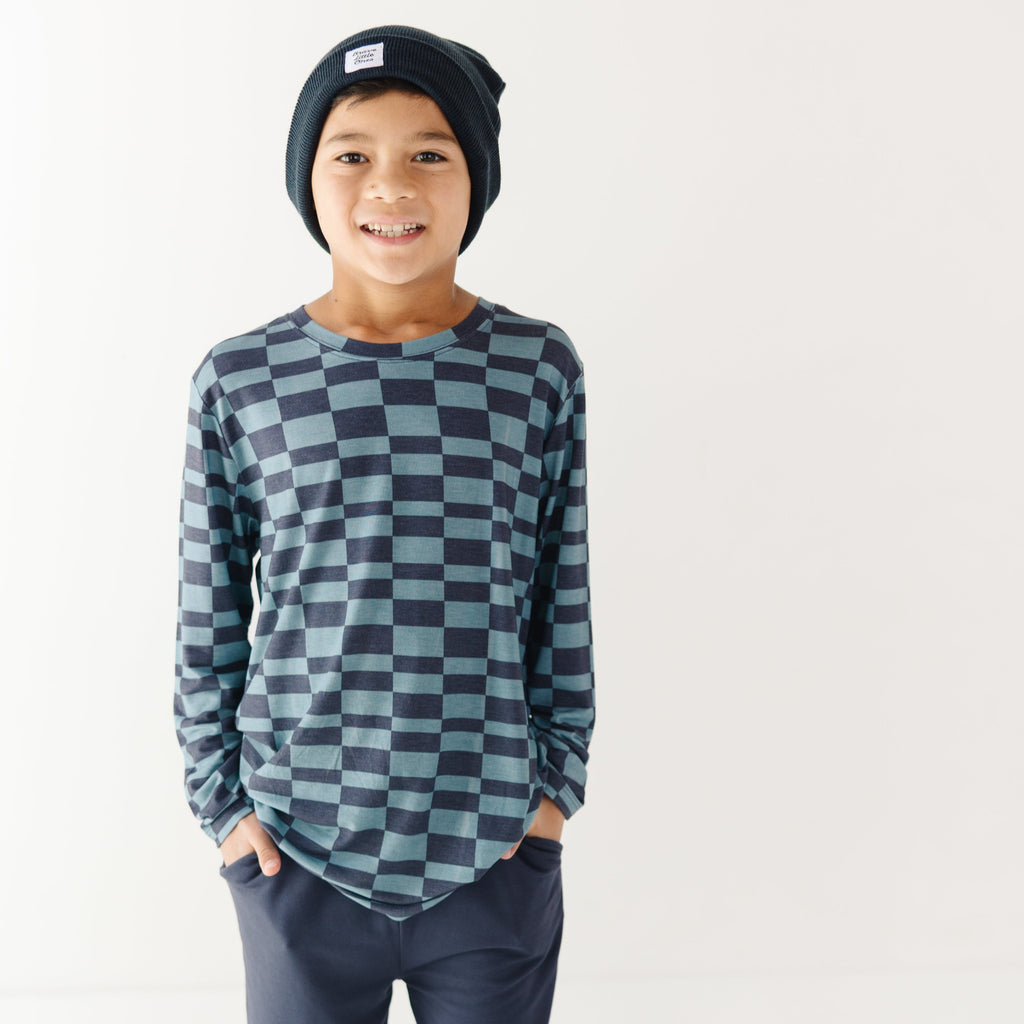 Checkered Block Long Sleeve Shirt