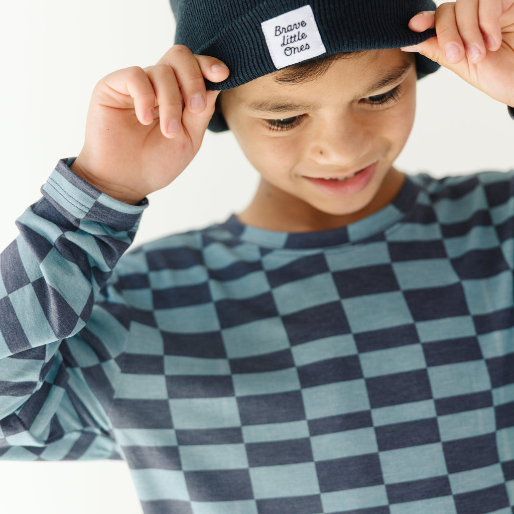 Checkered Block Long Sleeve Shirt