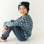 Dark Navy Bamboo French Terry Joggers
