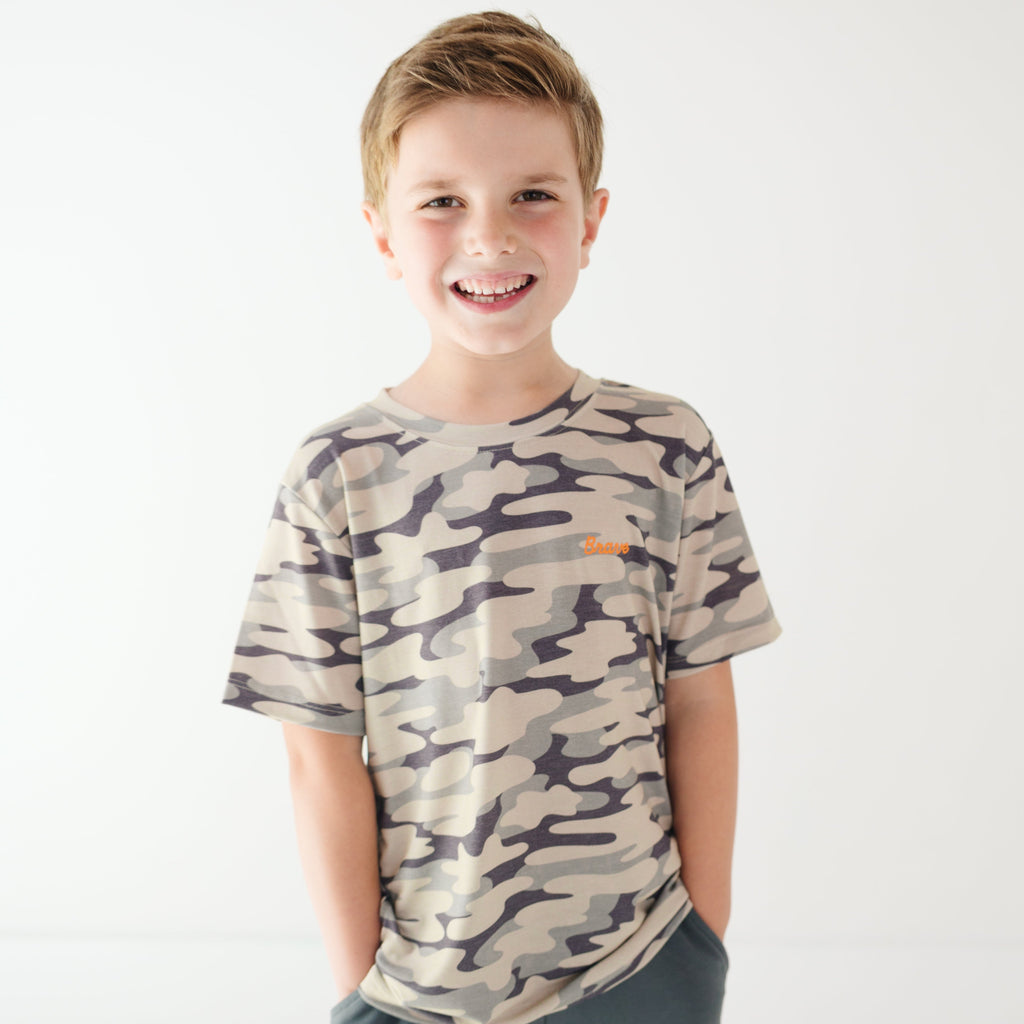 Camo With Neon Brave Shirt