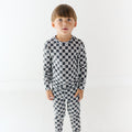 Checkered Lightning Bolt Small Ribbed Two-Piece Set