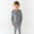 Checkered Lightning Bolt Small Ribbed Two-Piece Set