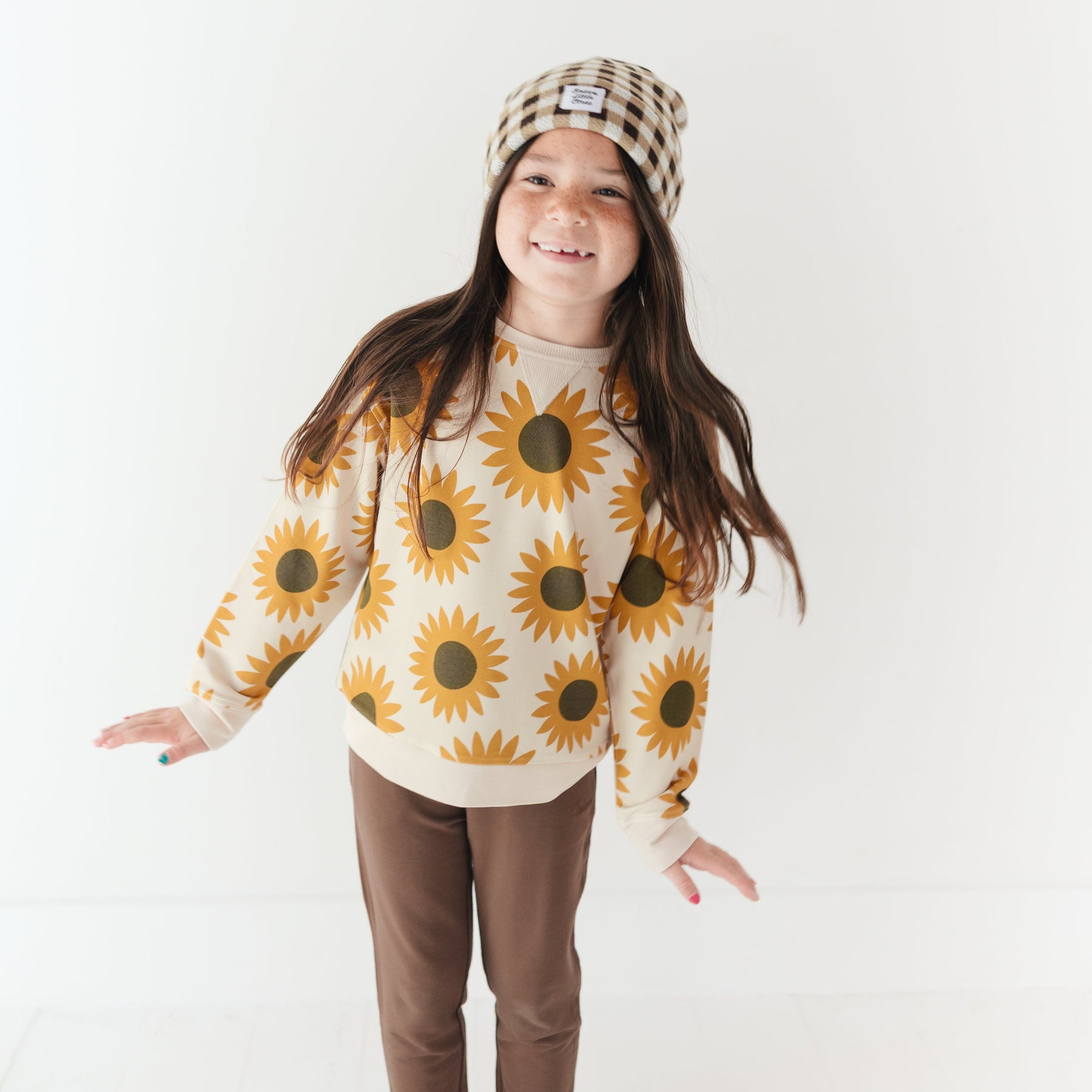 Sunflowers Bamboo French Terry Pullover