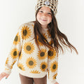 Sunflowers Bamboo French Terry Pullover