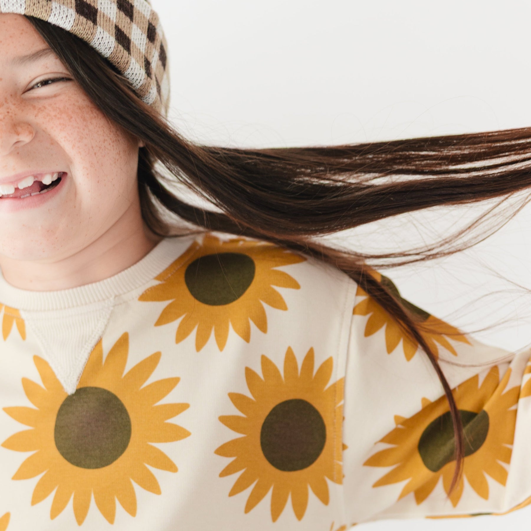 Sunflowers Bamboo French Terry Pullover